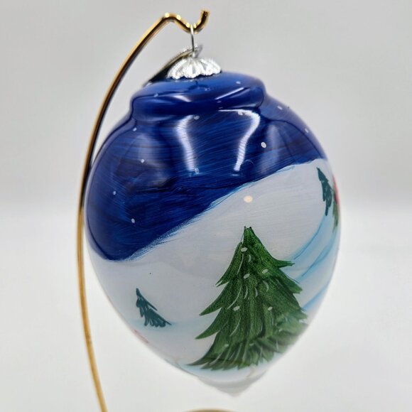 Pier 1 Li Bien Santa And Penguins Christmas Ornament Decoration 2017 With Box - Picture 5 of 10